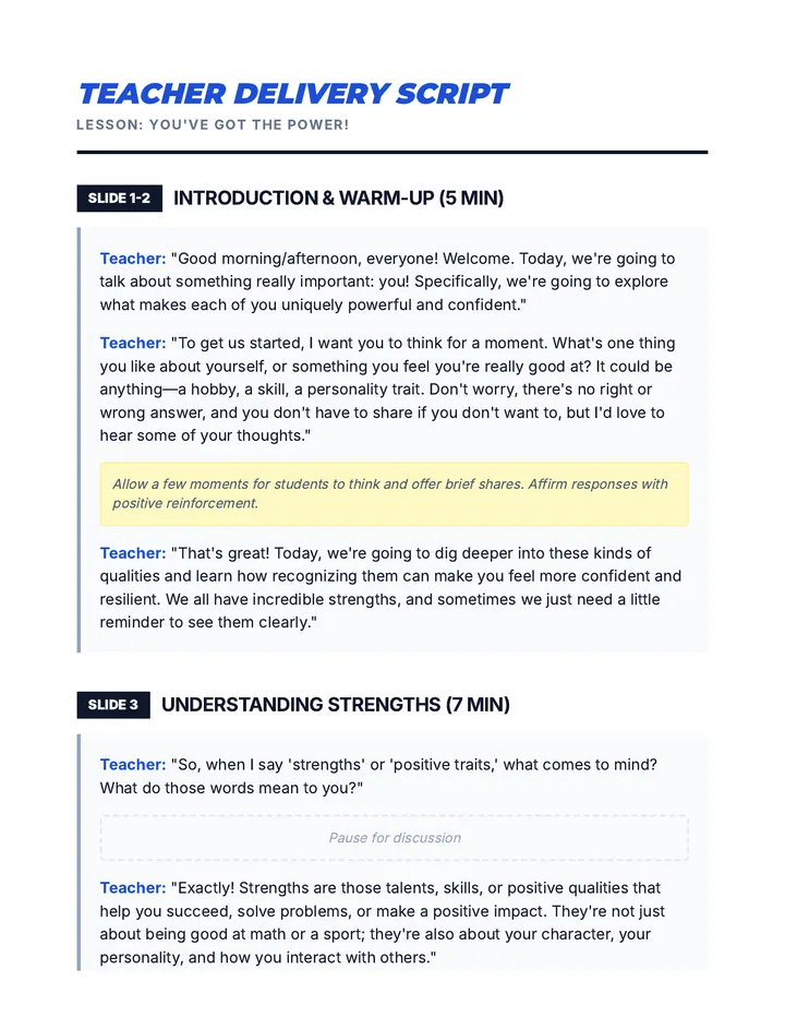Power Script Guide