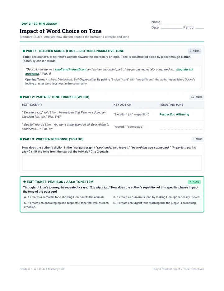 Tone Shift Handout