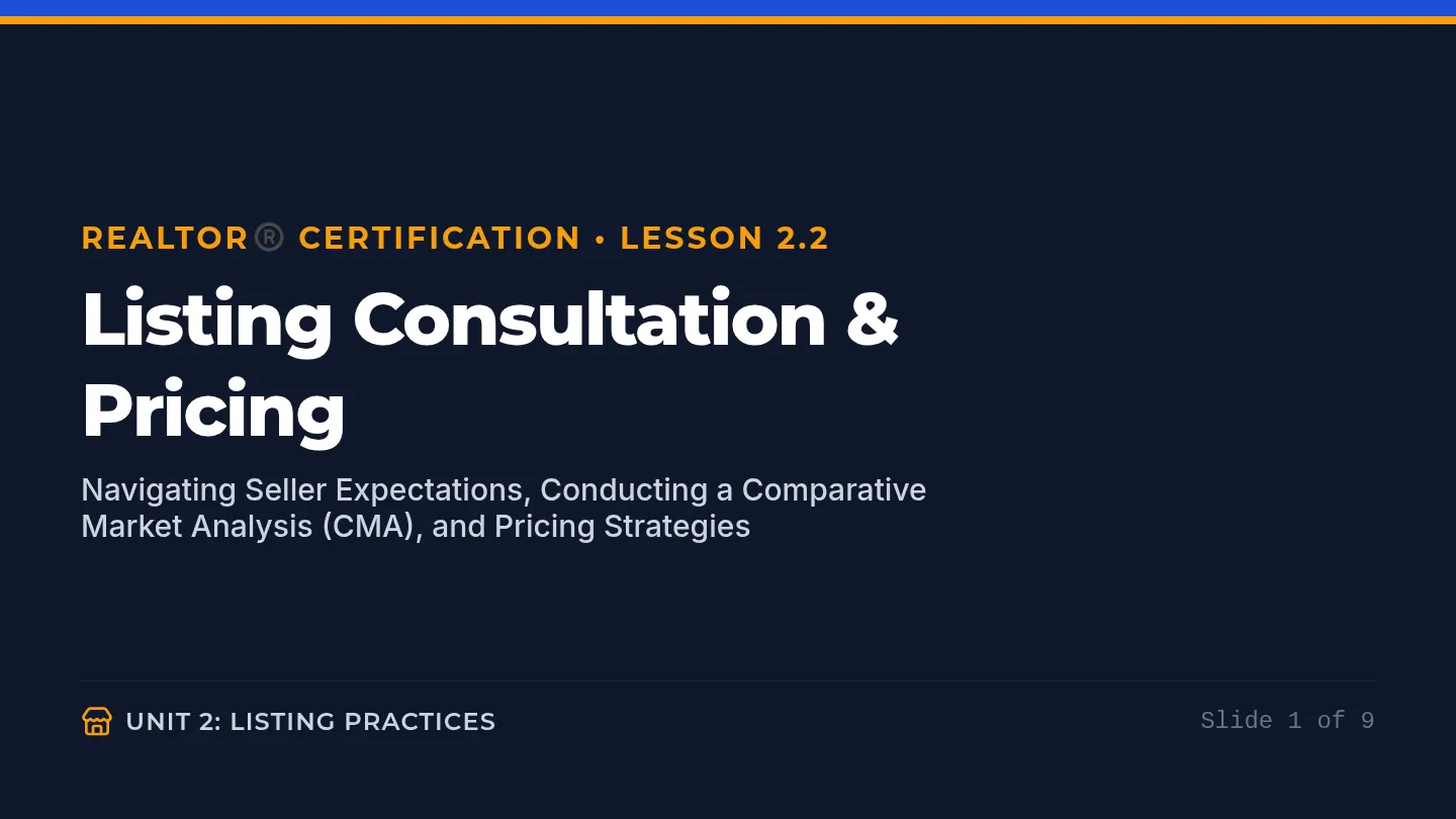 Listing Consultation Slides