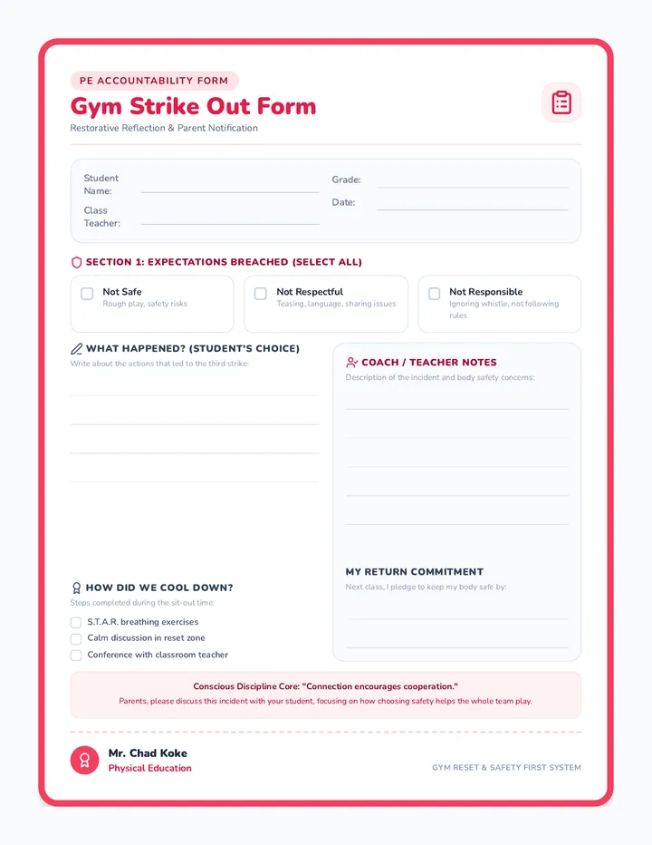 Strike Out Parent Form