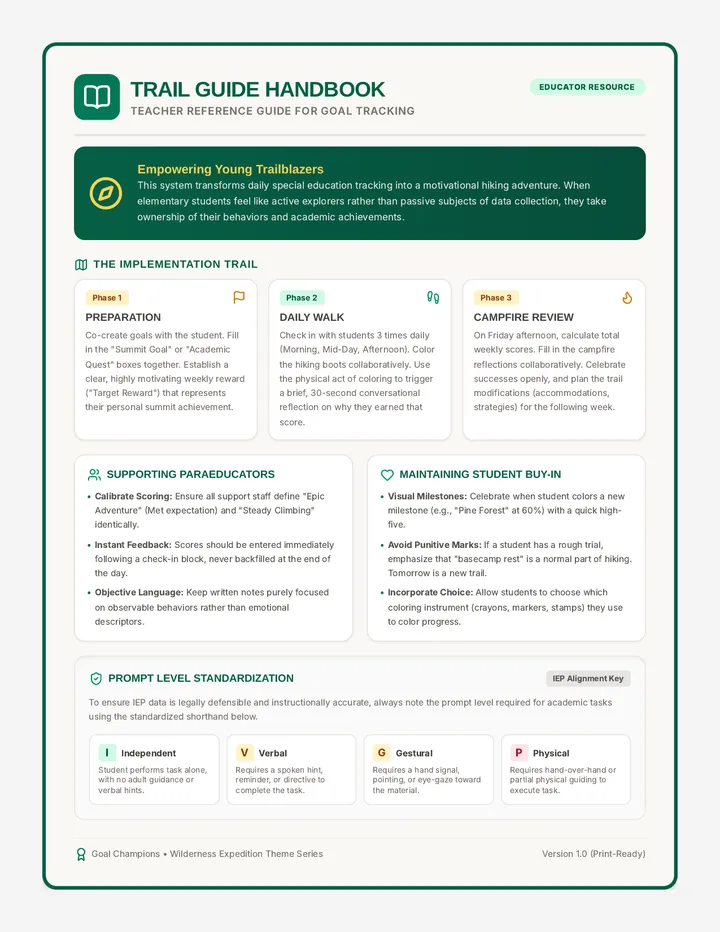 Trail Guide Teacher Handbook