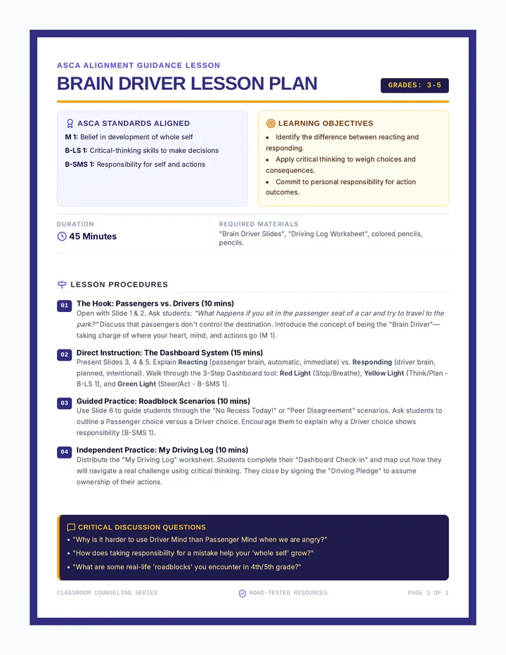 Brain Driver Teacher Guide