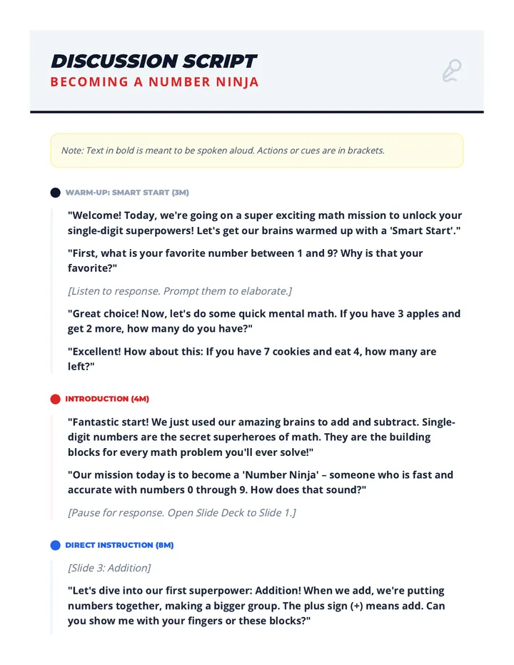 Discussion Script