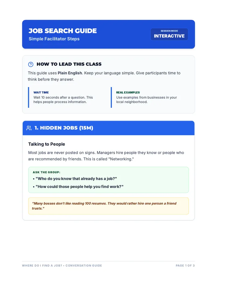 Job Chat Playbook Guide