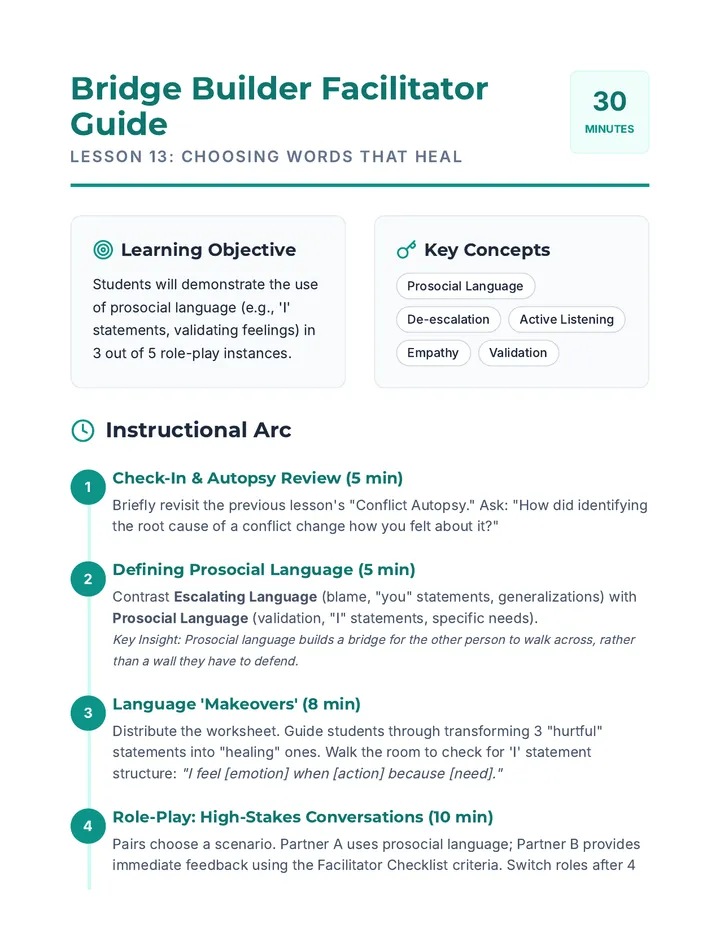 Bridge Builder Facilitator Guide