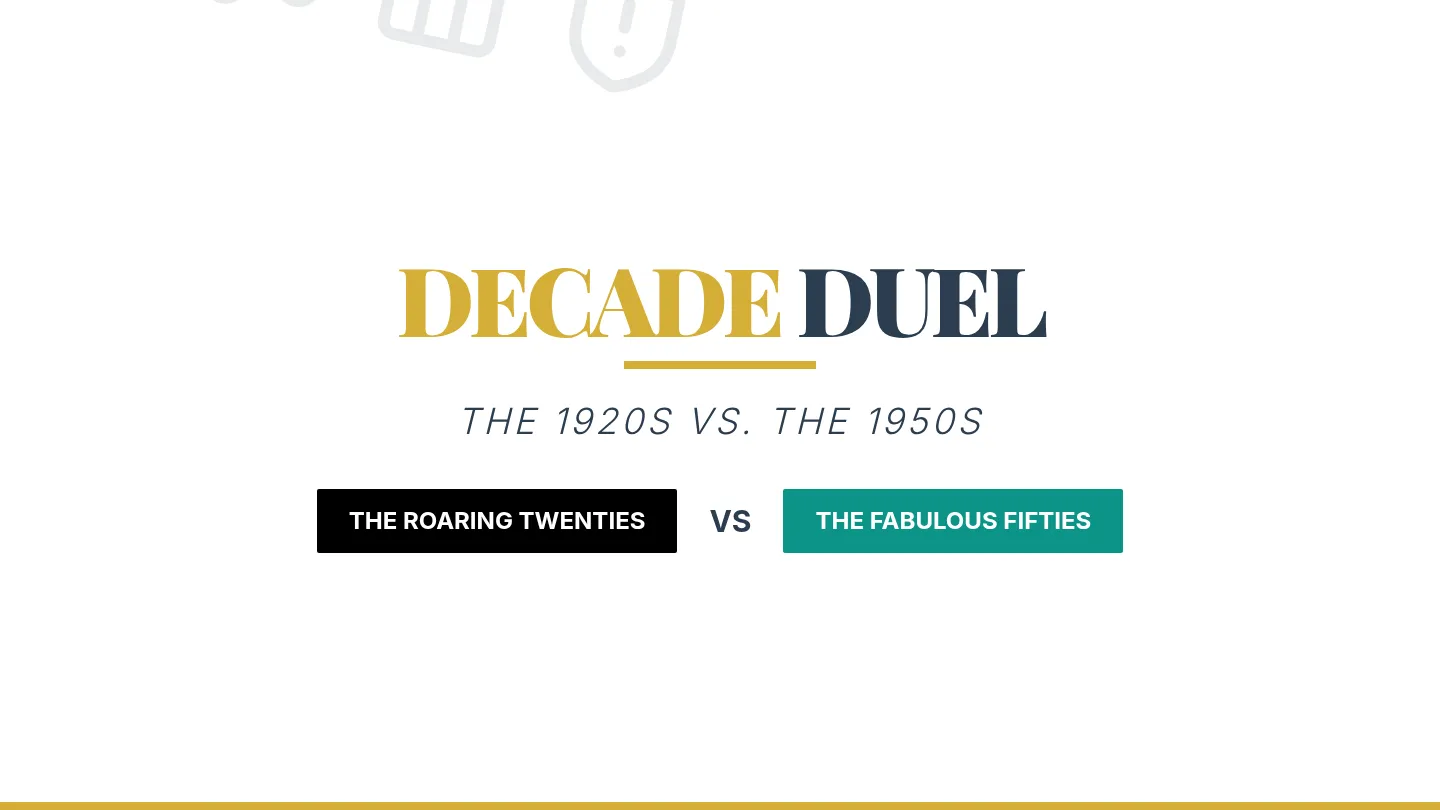 Decade Duel Intro Slides