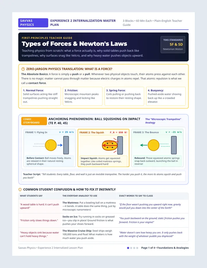 Types of Forces Lesson Plan