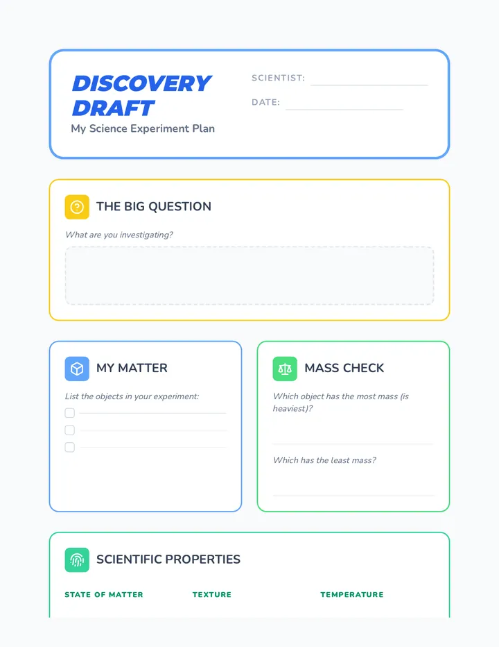 Discovery Draft Worksheet