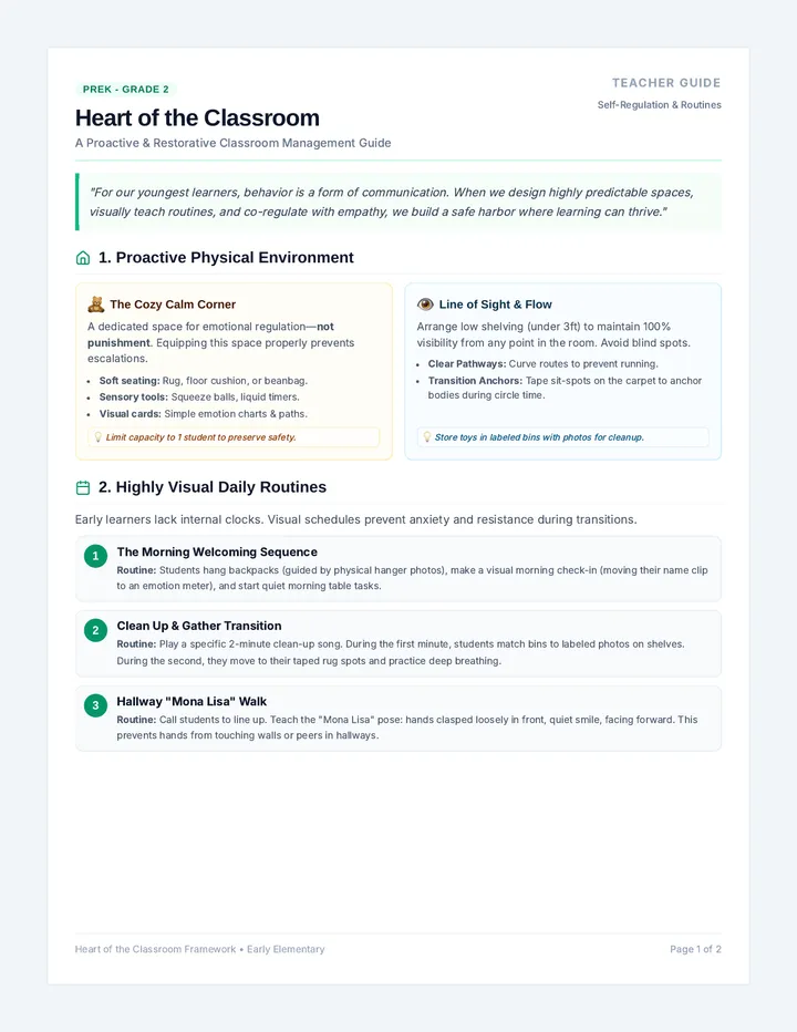 Heart of the Classroom Teacher Guide