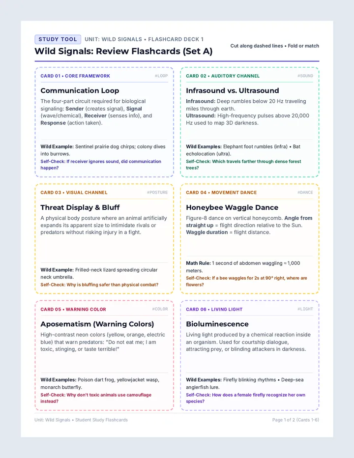 Signals Review Flashcards