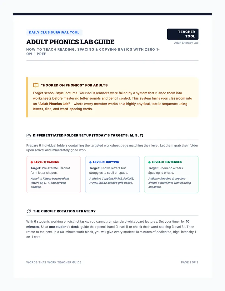 Identity Details Teacher Guide