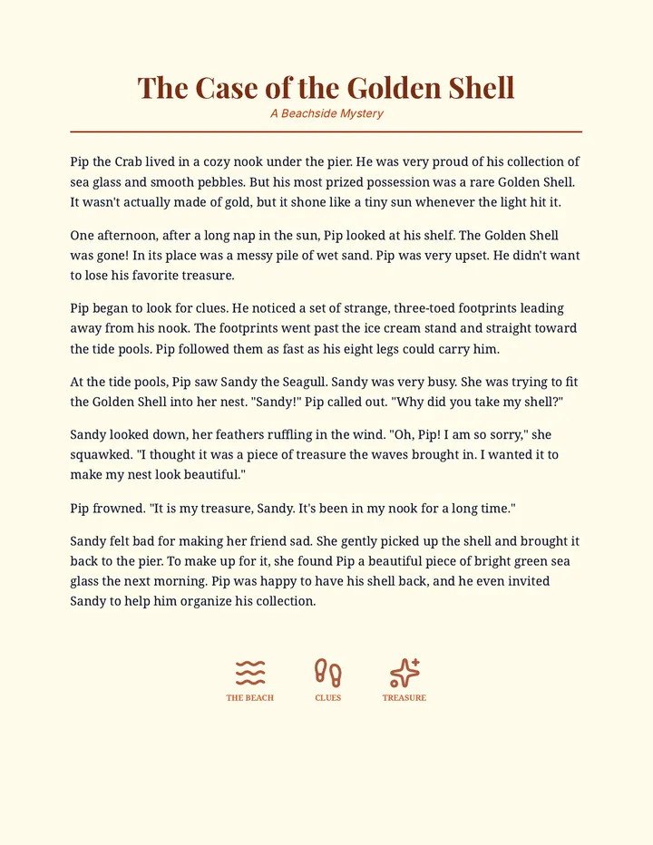 Golden Shell Story Document