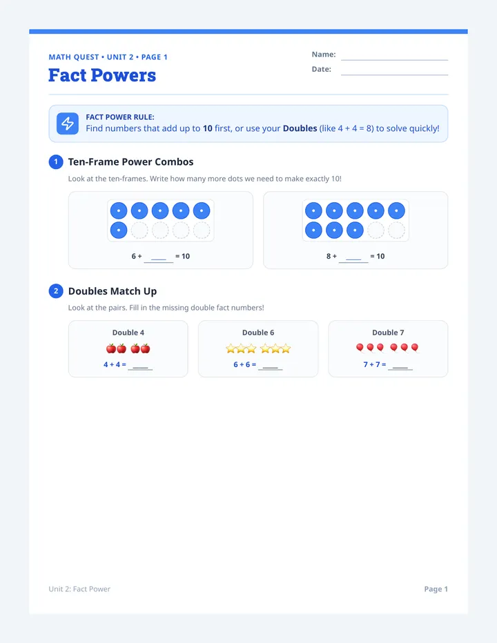 Fact Power Workbook