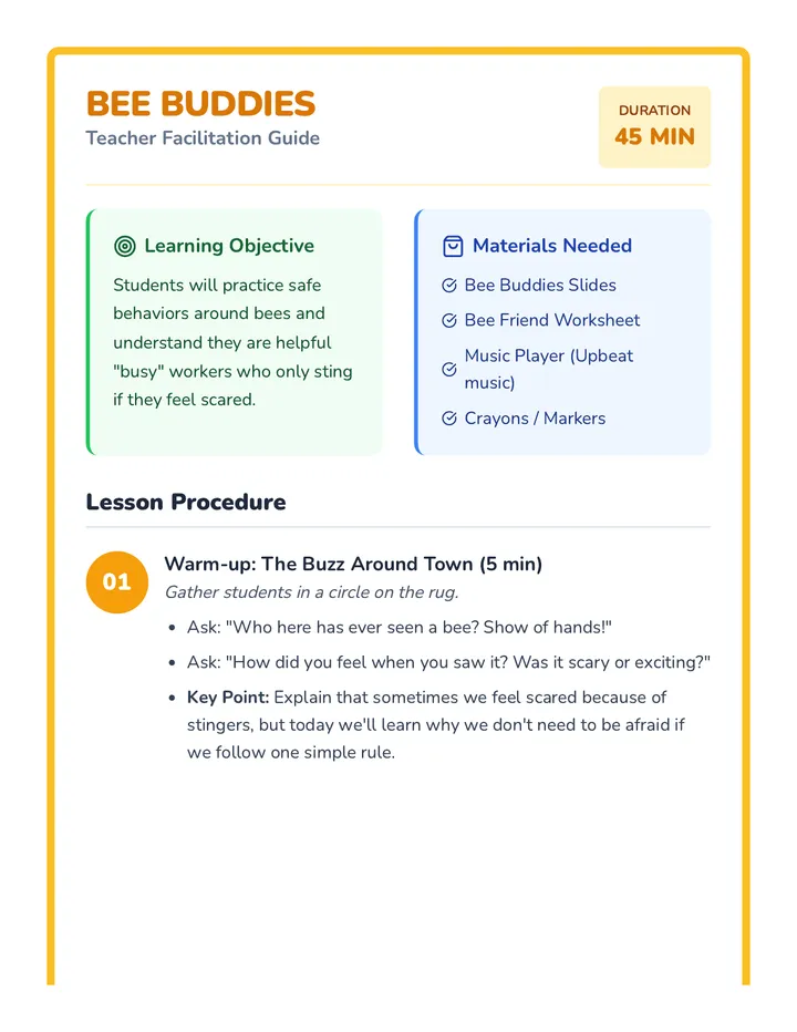 Bee Buddies Teacher Guide
