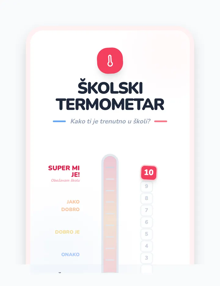 Školski Termometar Radni List