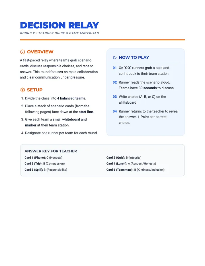 Decision Relay Activity