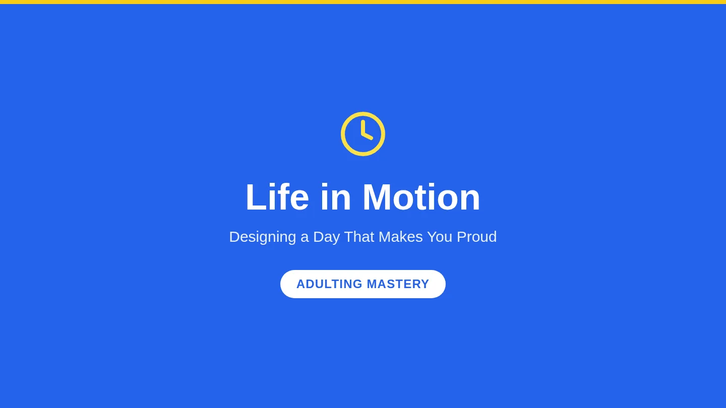 Life in Motion Slides