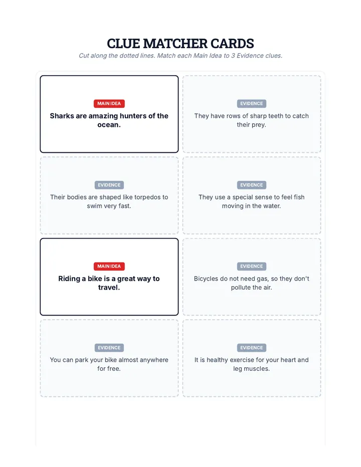 Clue Matcher Activity
