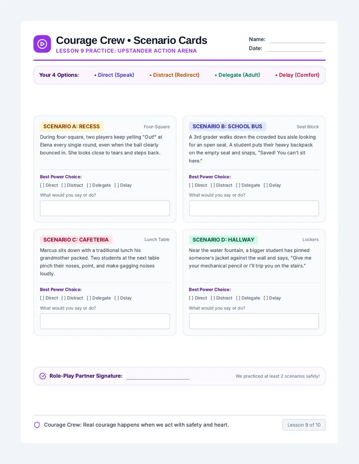 Scenario Roleplay Cards