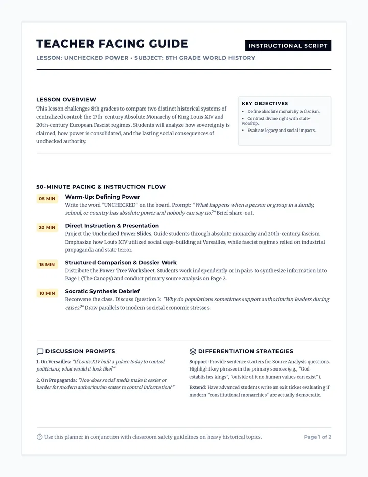 Power Tree Teacher Guide