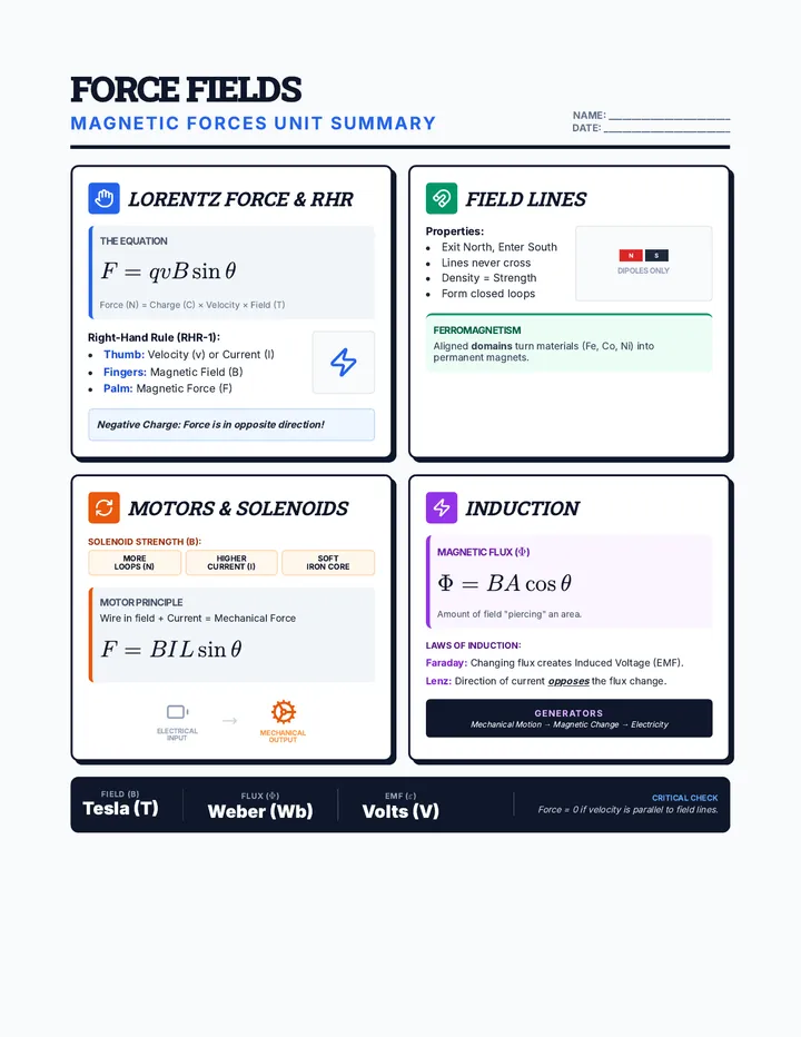 Force Fields Infographic