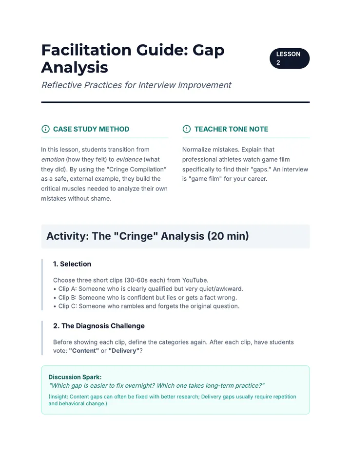 Gap Analysis Facilitation Guide