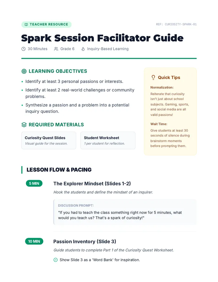 Spark Facilitator Guide