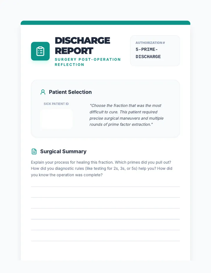 Medical Discharge Reflection Document