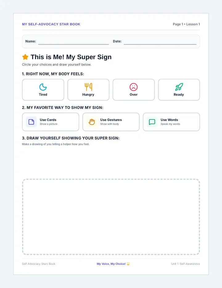 Super Sign Booklet page 1