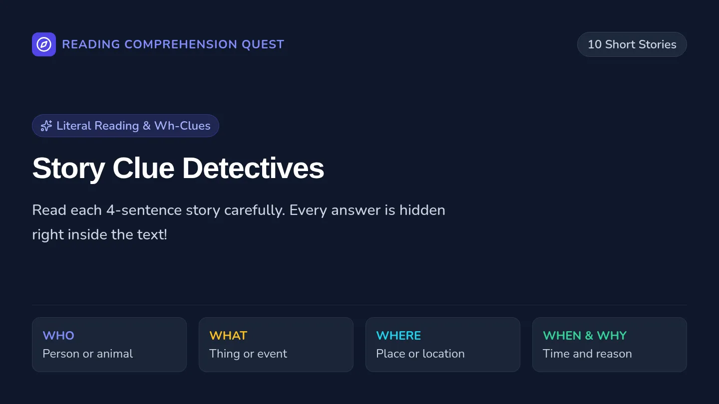 Story Clue Slides