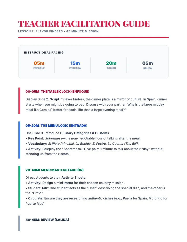 Flavor Finders Teacher Guide (EN)