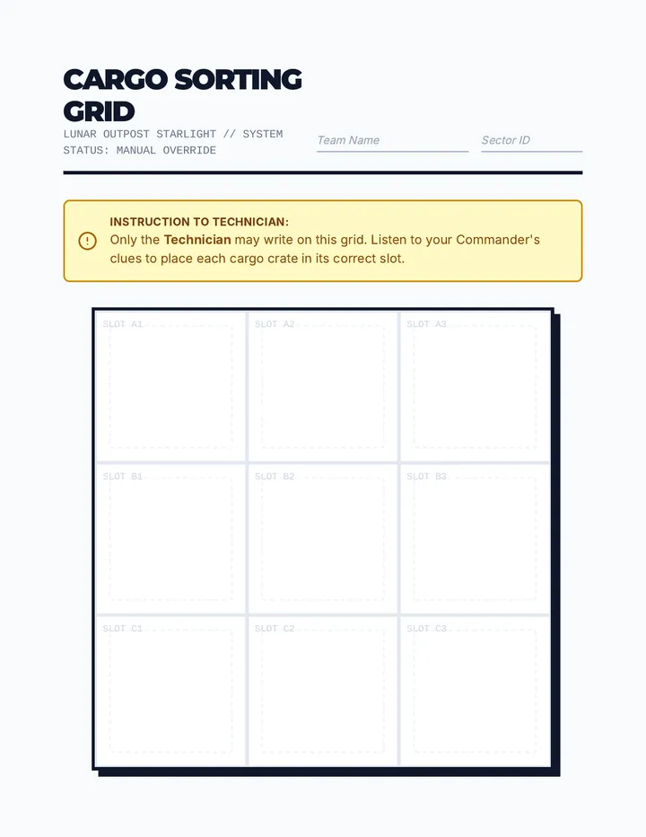 Cargo Sorting Grid