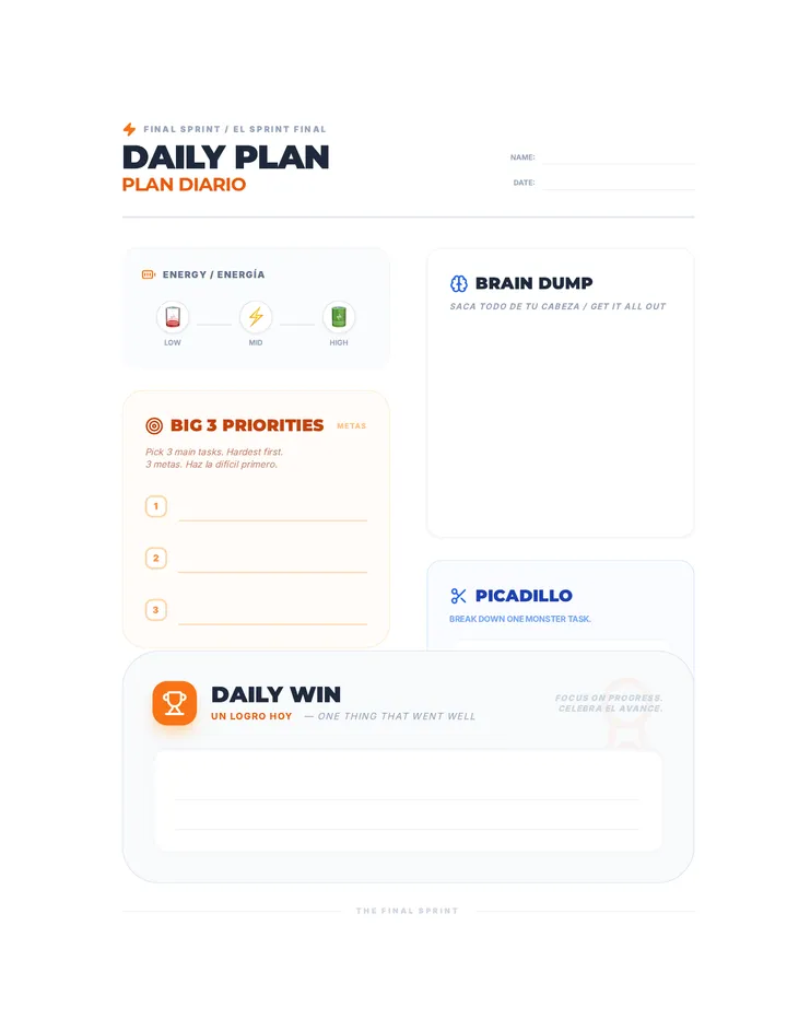 Sprint Final Daily Planner Project