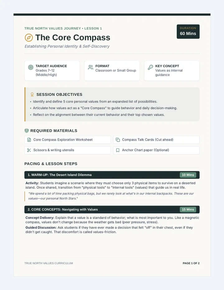 Core Compass Counselor Guide