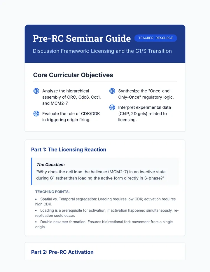Pre-RC Seminar Guide