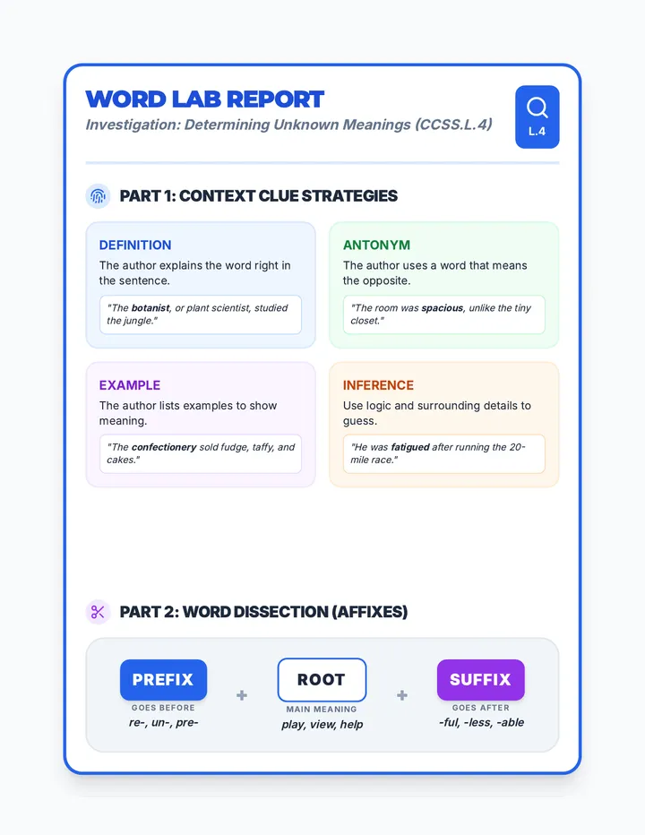 Word Lab Anchor Charts