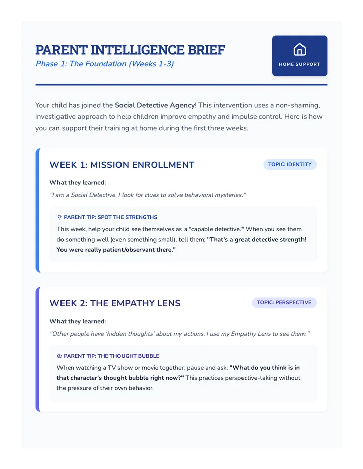 Parent Guide Weeks 1 3