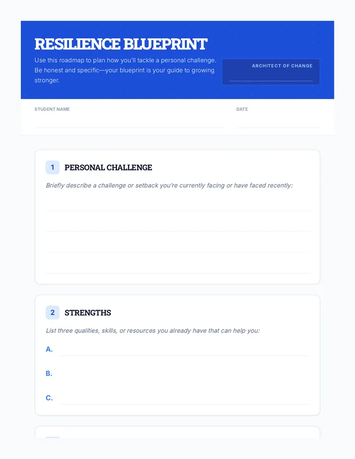 Resilience Blueprint Template