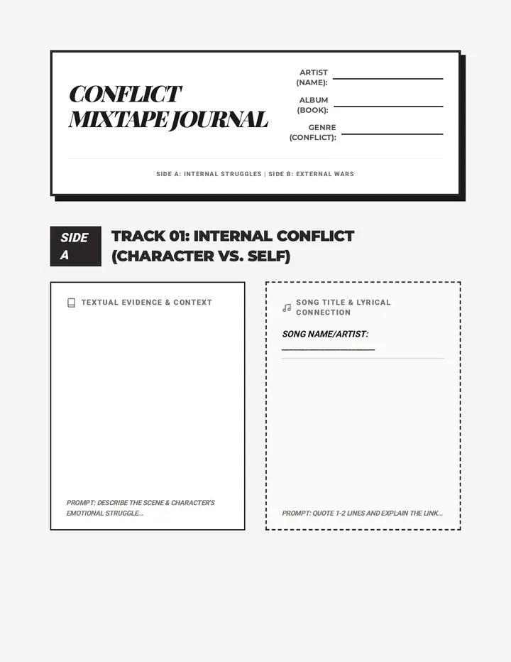 Conflict Mixtape Journal