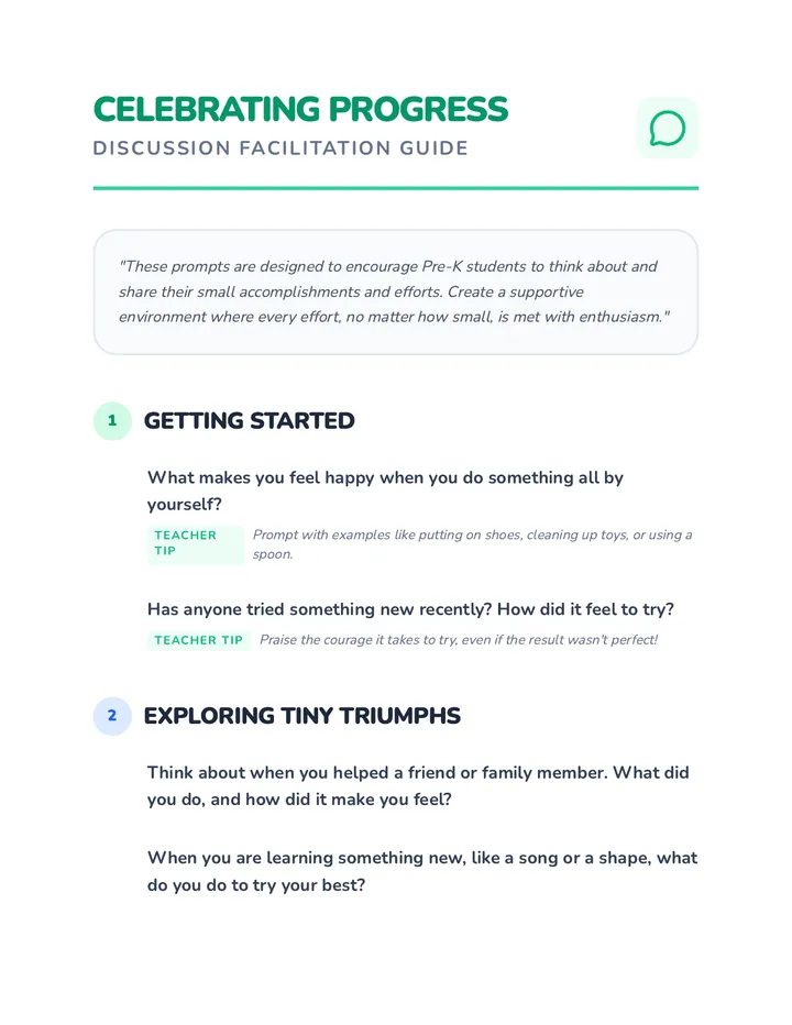 Celebrating Progress Discussion Guide