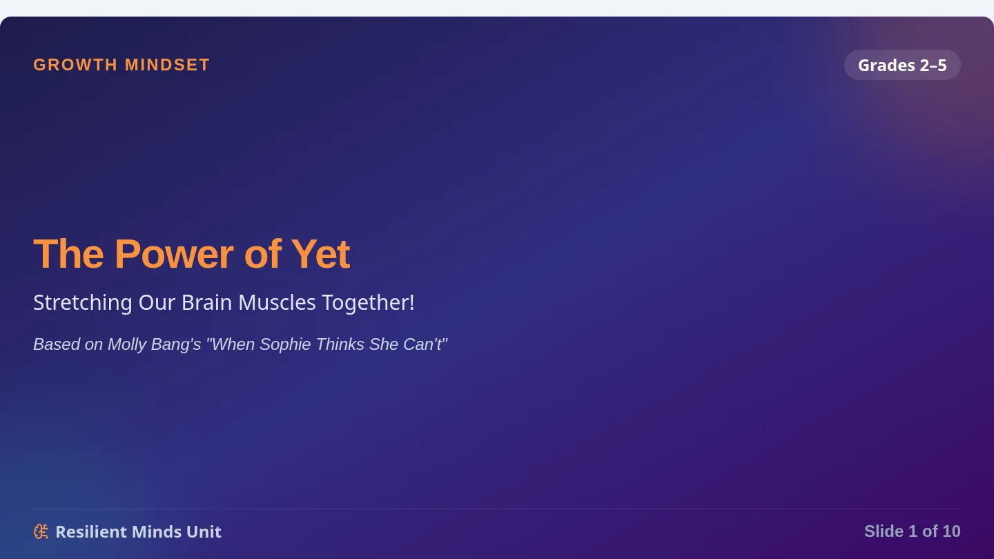 The Power of Yet Presentation Slides