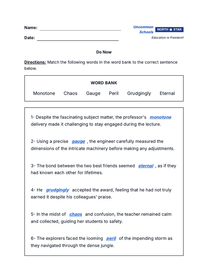 Clause Clarity Mirrored Answer Key