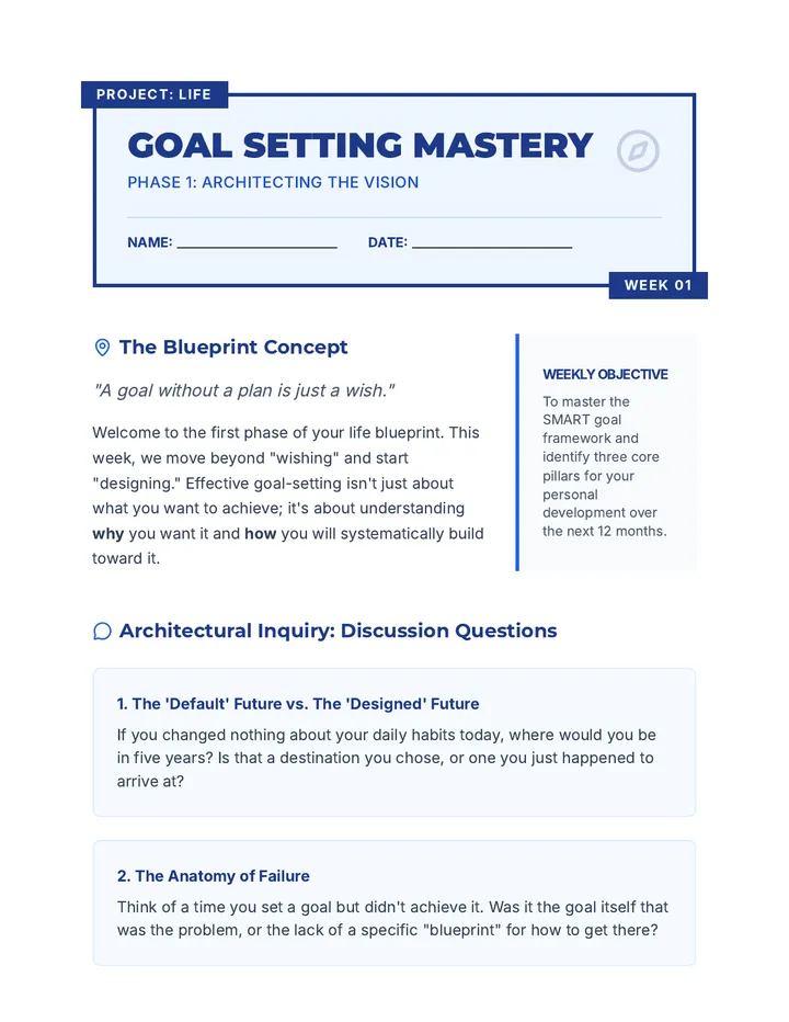Goal Setting Mission Guide