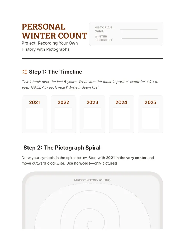 My Winter Count Project
