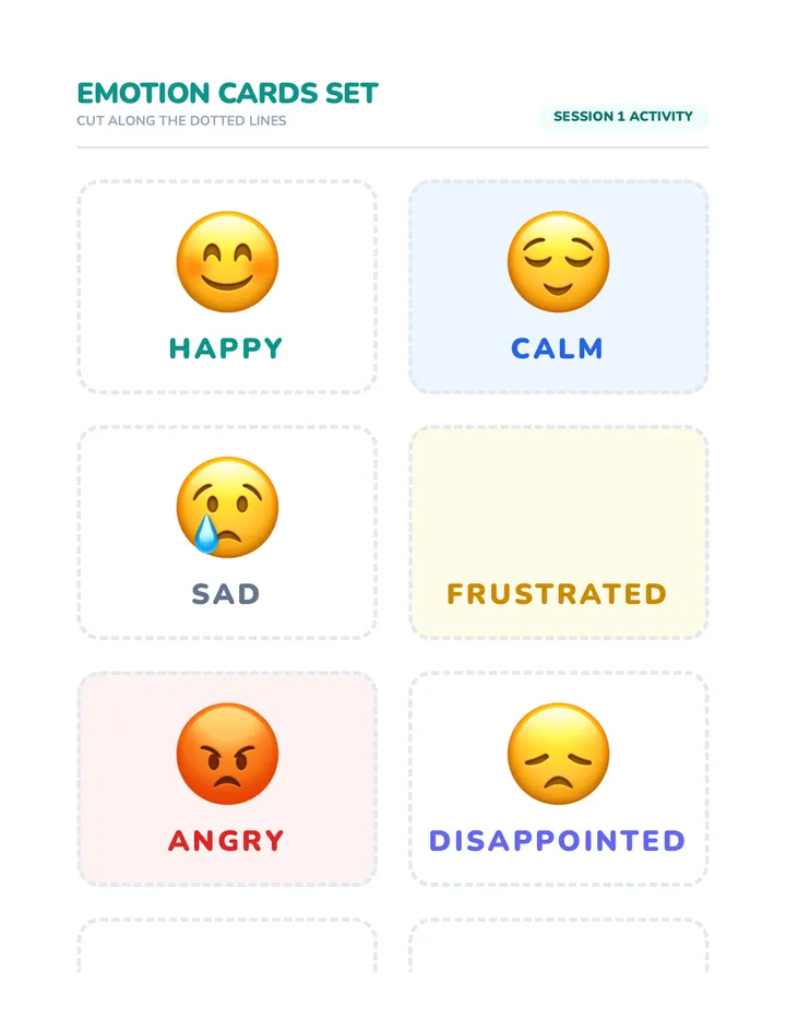 Emotion Cards Set