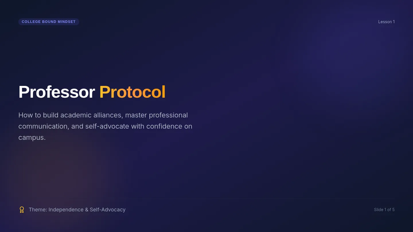 Professor Protocol Slides