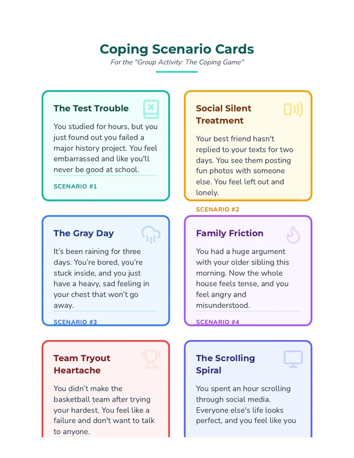 Coping Scenario Cards