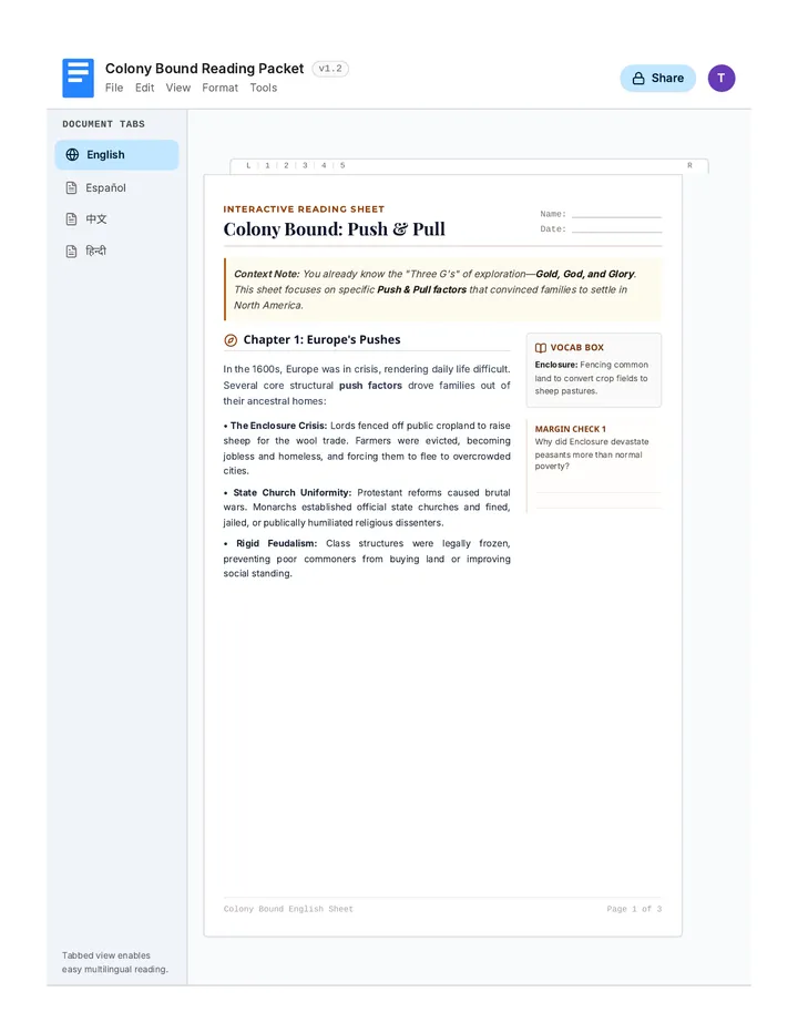 Colony Bound Google Doc