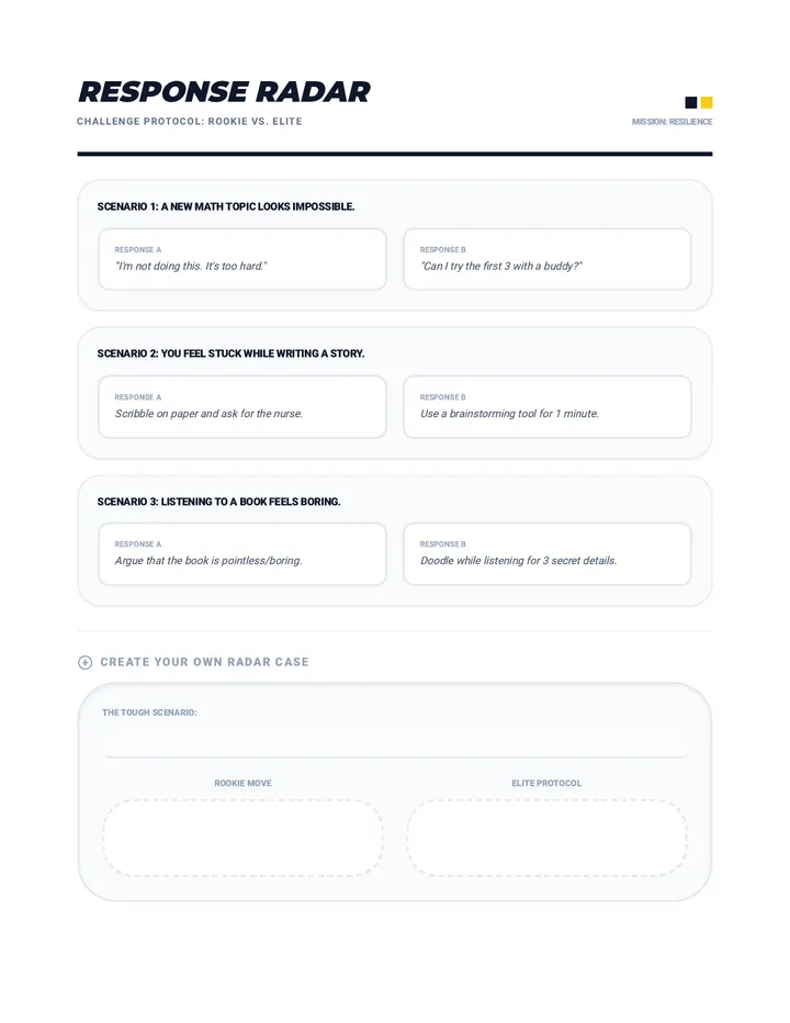 Response Radar Role Play Cards