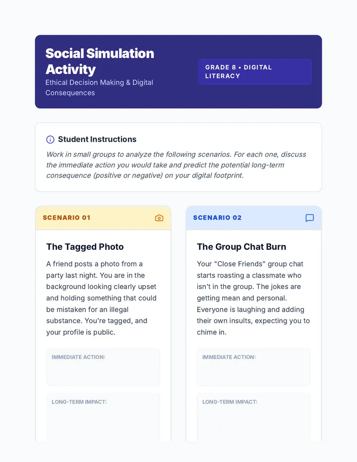 Social Simulation Activity